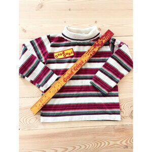 Chucky Costume Vintage Toddler Health-Tex Striped Turtleneck Shirt With Good Guy